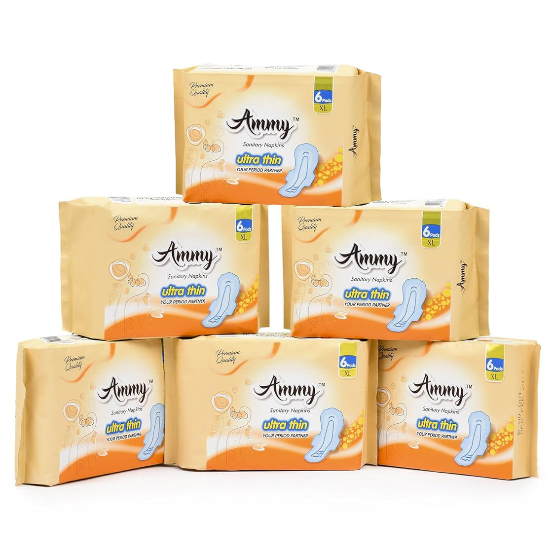 Ammy Set Of 6 Xl Ultra Thin Sanitary Pads (Pack Of 6)