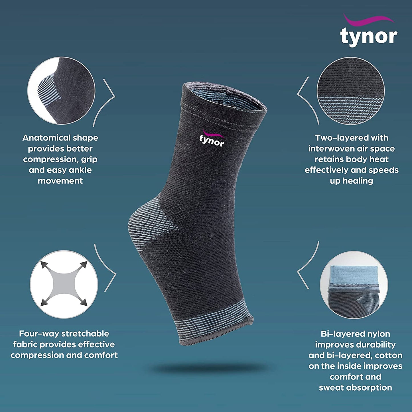 Tynor Anklet Comfeel (Pair)