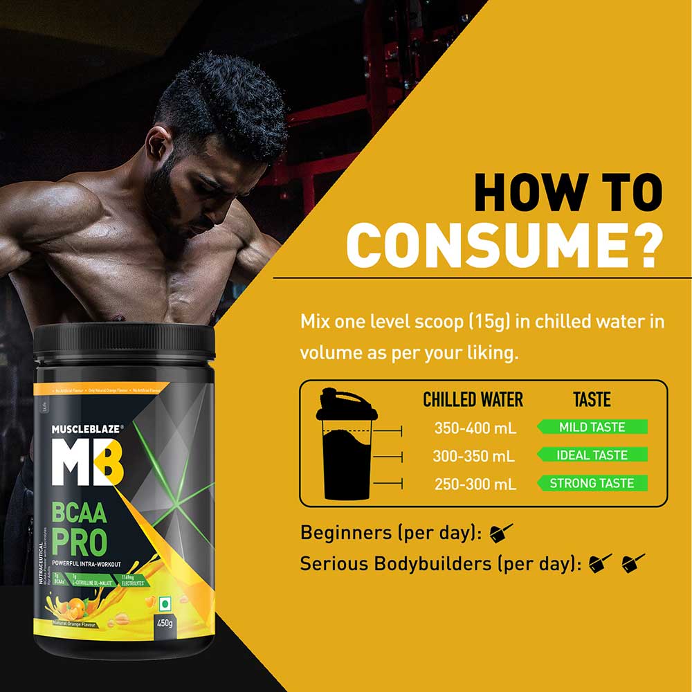 MuscleBlaze BCAA Pro Essential Amino Acids, 250g