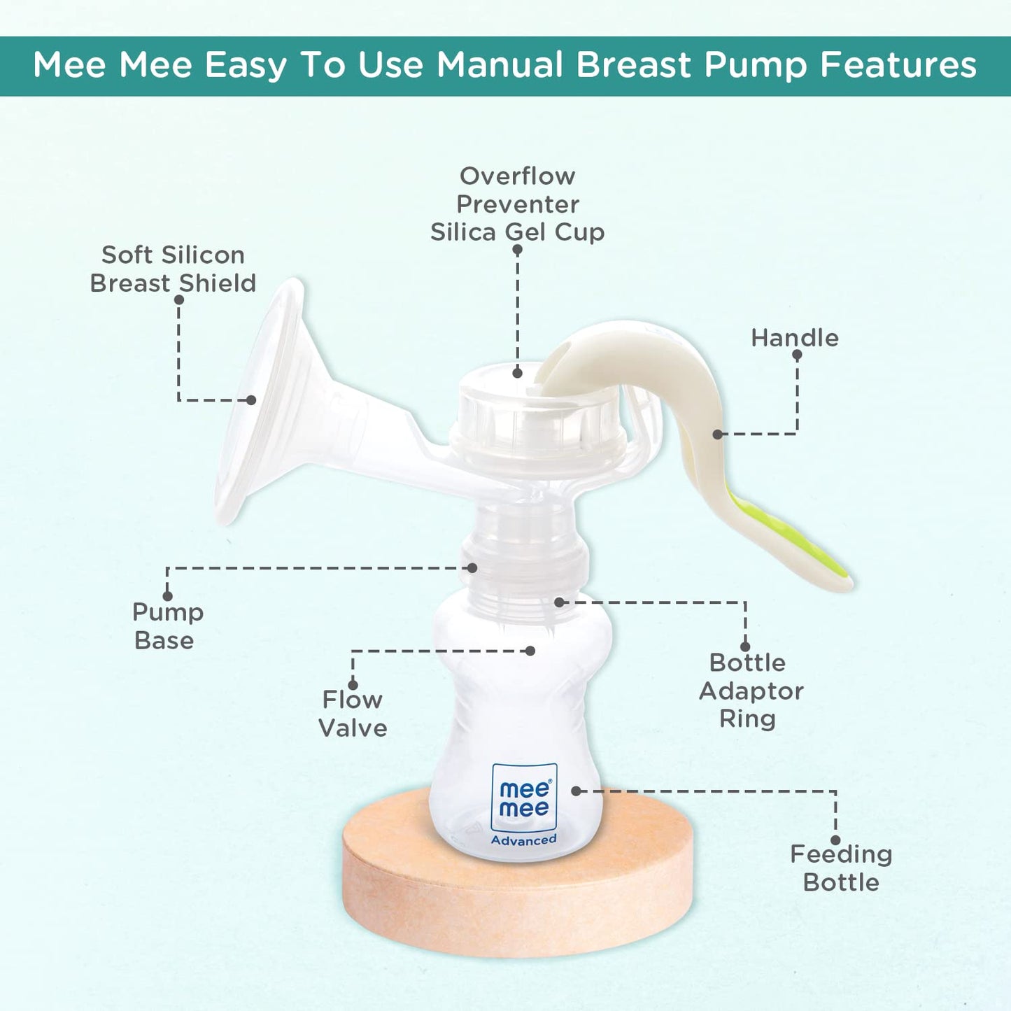 Mee Mee BPA Free Comfort Manual Breast Pump
