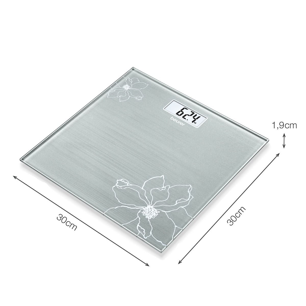 Beurer GS 10 glass bathroom weight scale