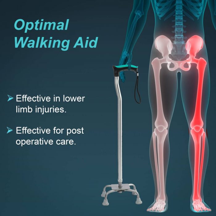 Tynor Walking Stick Quadripod, Universal Size