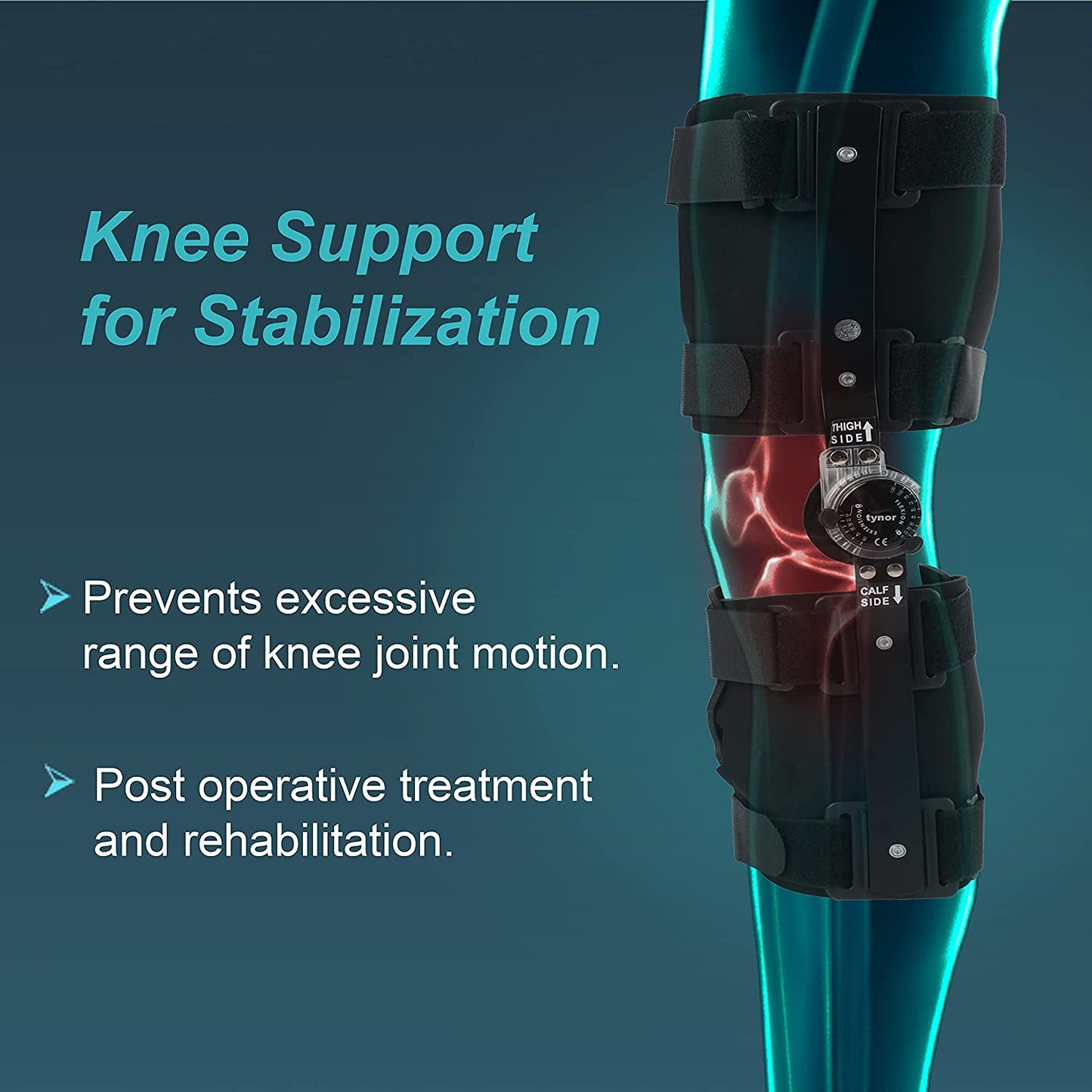 Tynor R.O.M. Knee Brace, 18", Universal