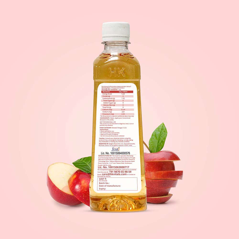 HK Vitals HealthKart Filtered Apple Cider Vinegar, 500 ml