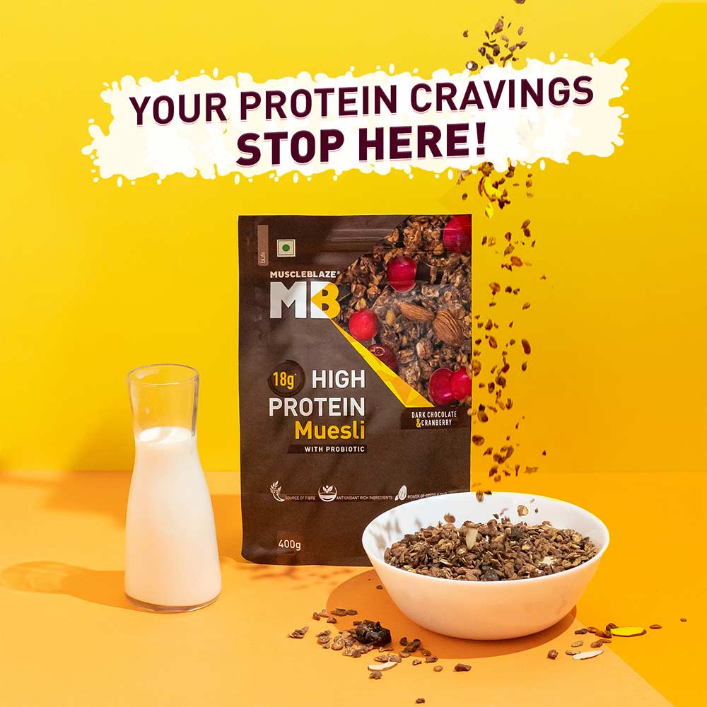 MuscleBlaze High Protein Muesli, 400g