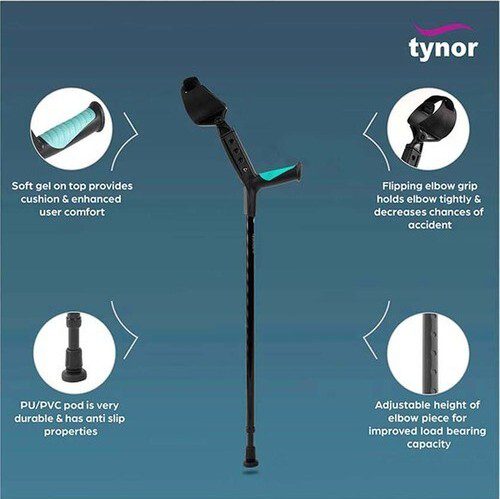 Tynor Elbow Crutch Adjustable, Universal