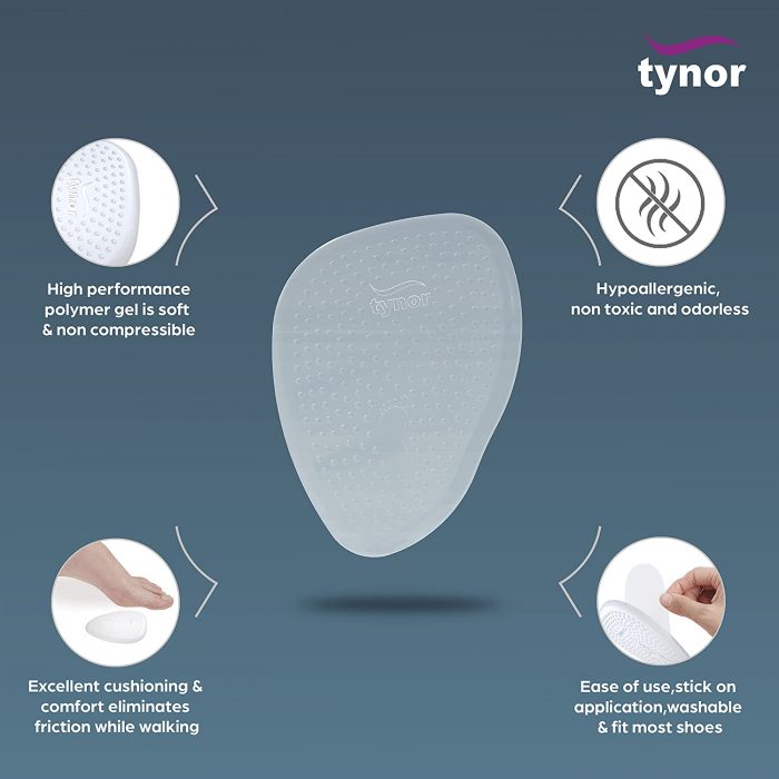 Tynor Metatarsal Pad Silicone, Pair, Universal