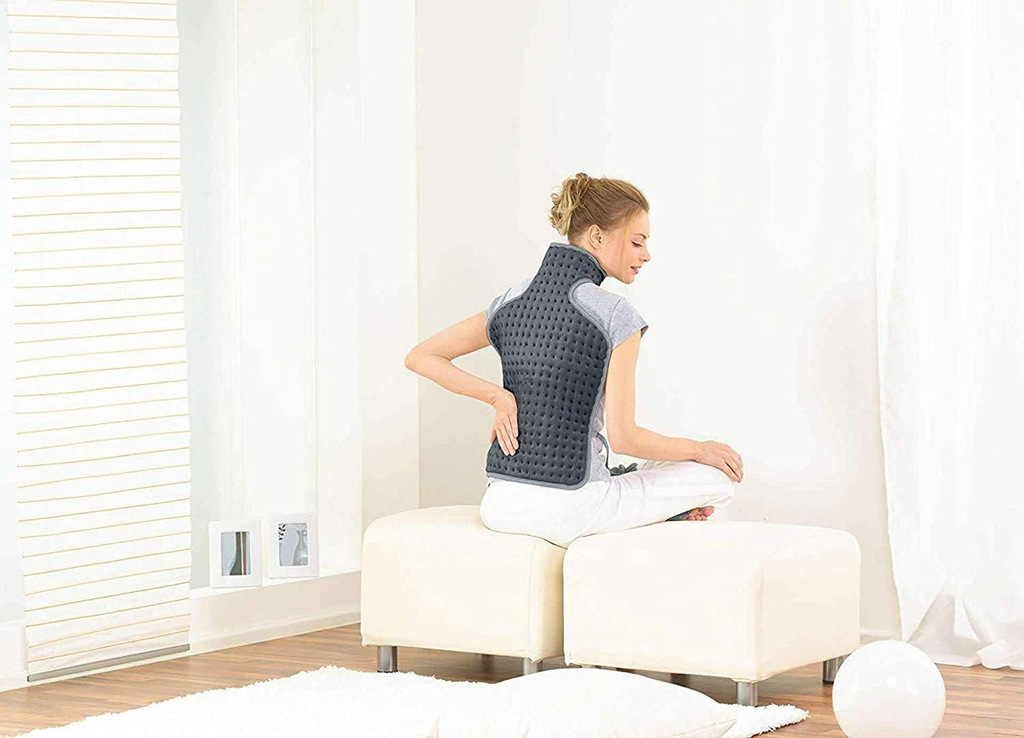 Beurer HK 53 back & neck heat pad with 3 temperature settings breathable