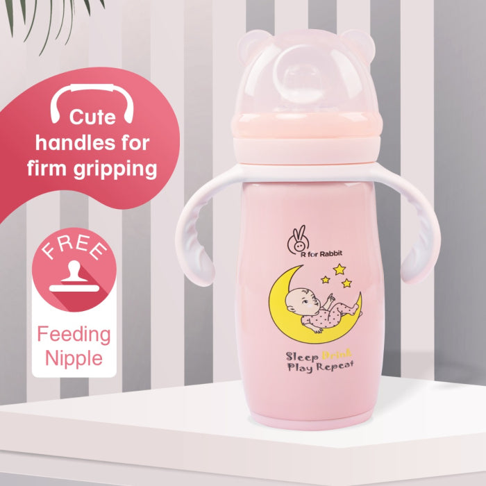 Steebo Crescent SS Baby Spout Sipper 240 ML