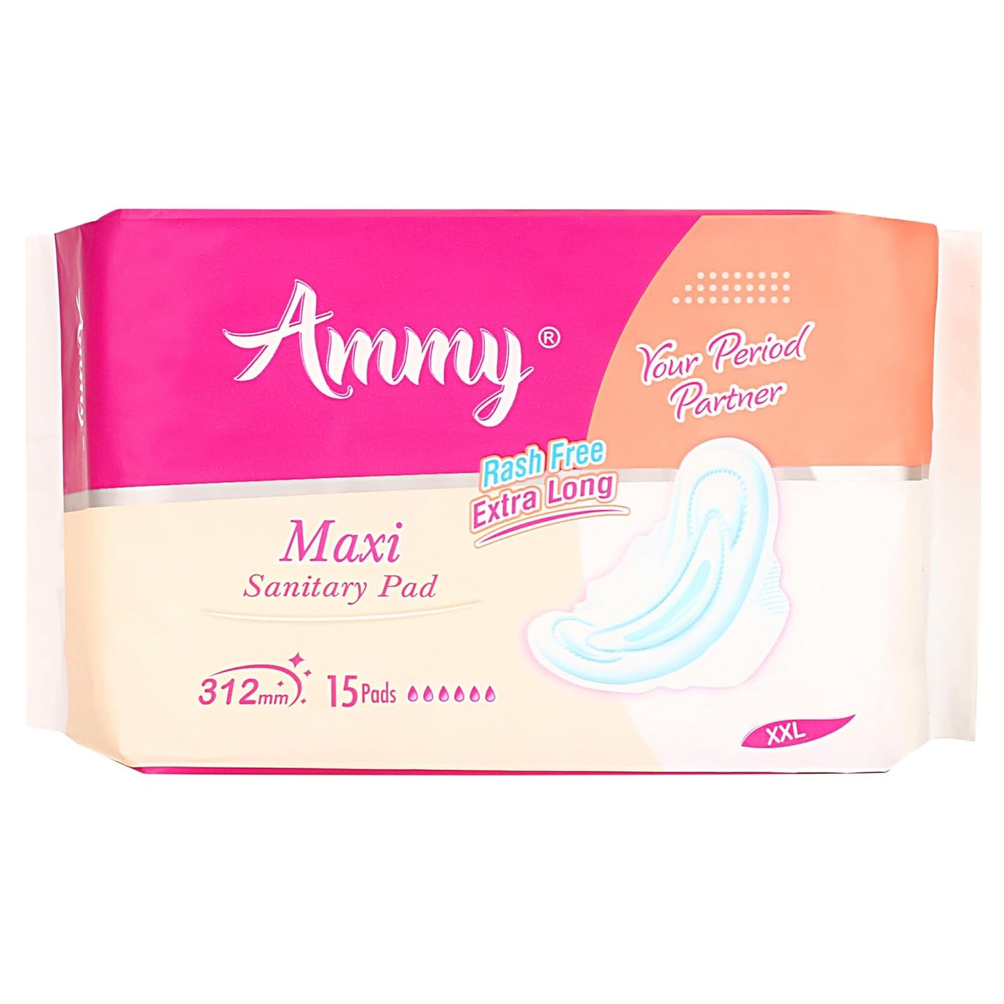 Ammy Maxi Sanitary Napkins with Wings (Pack of 3)