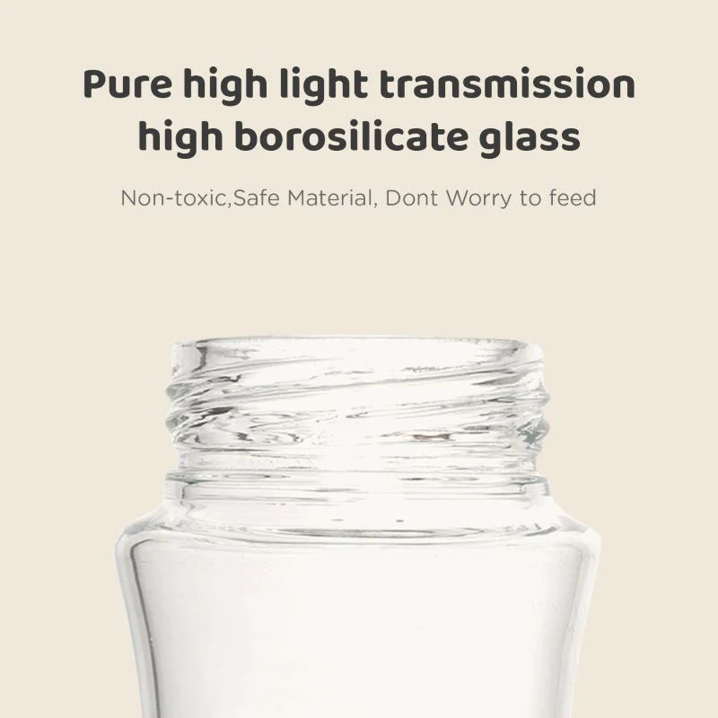 R for Rabbit Glass Feeding Bottle