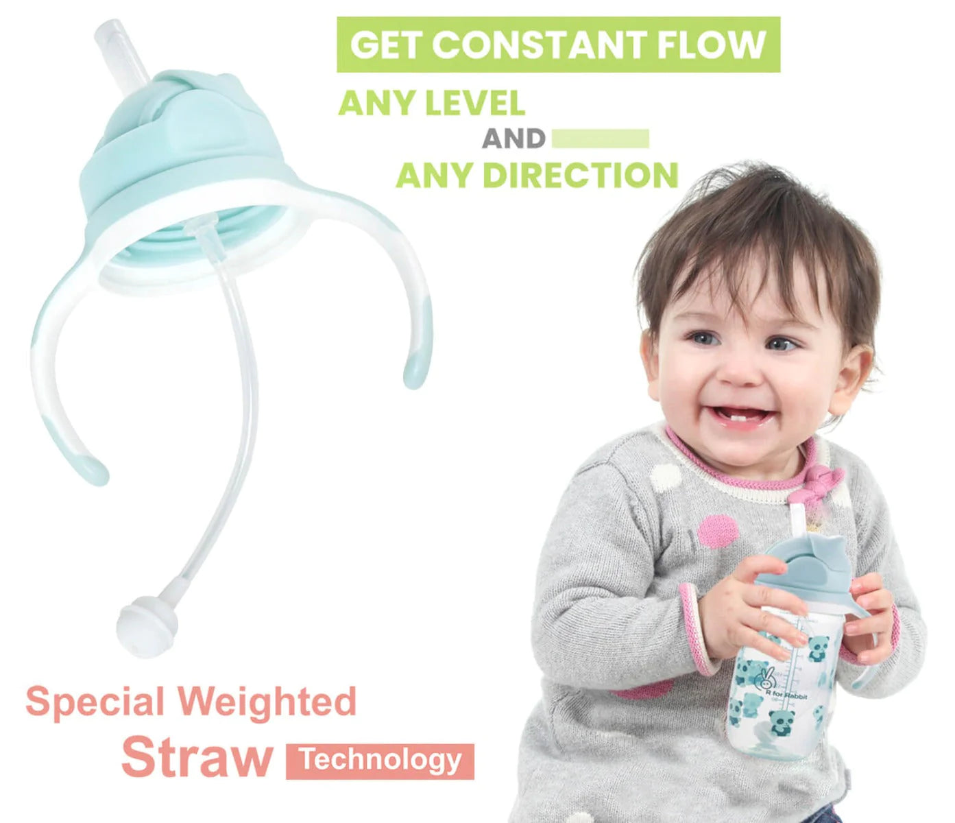 R for Rabbit Bubble Sipper Bottle