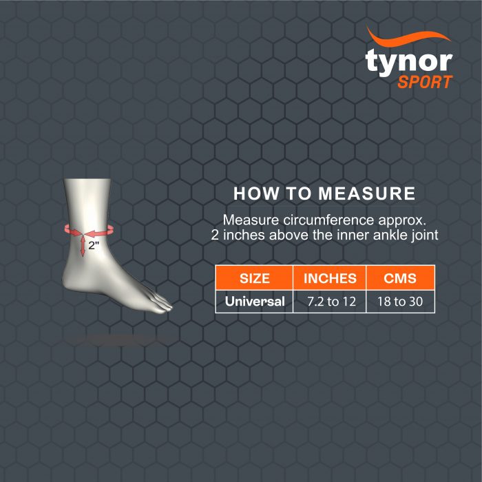 Tynor Ankle Support (Neo), 1 Unit, Universal