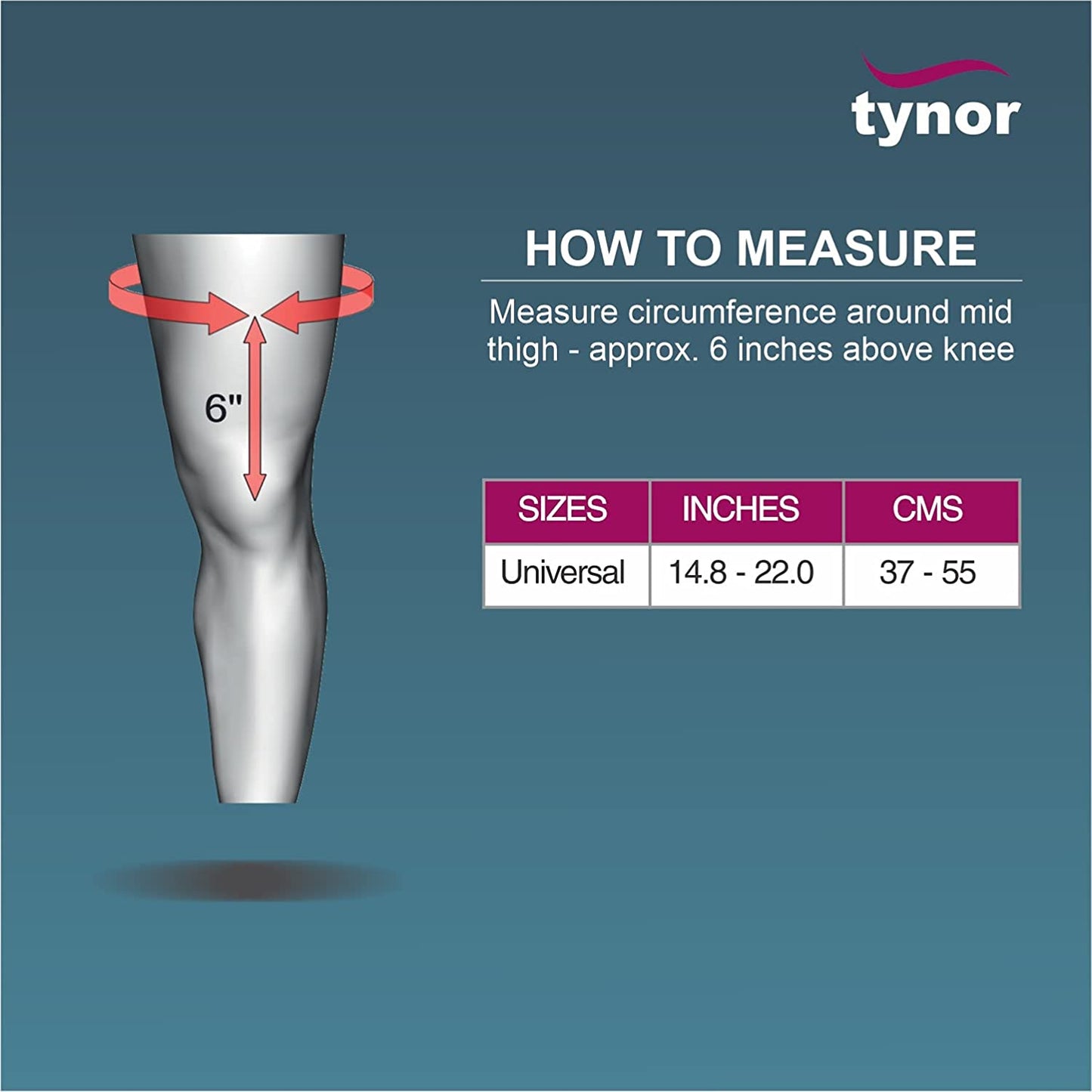 Tynor R.O.M. Knee Brace, 18", Universal