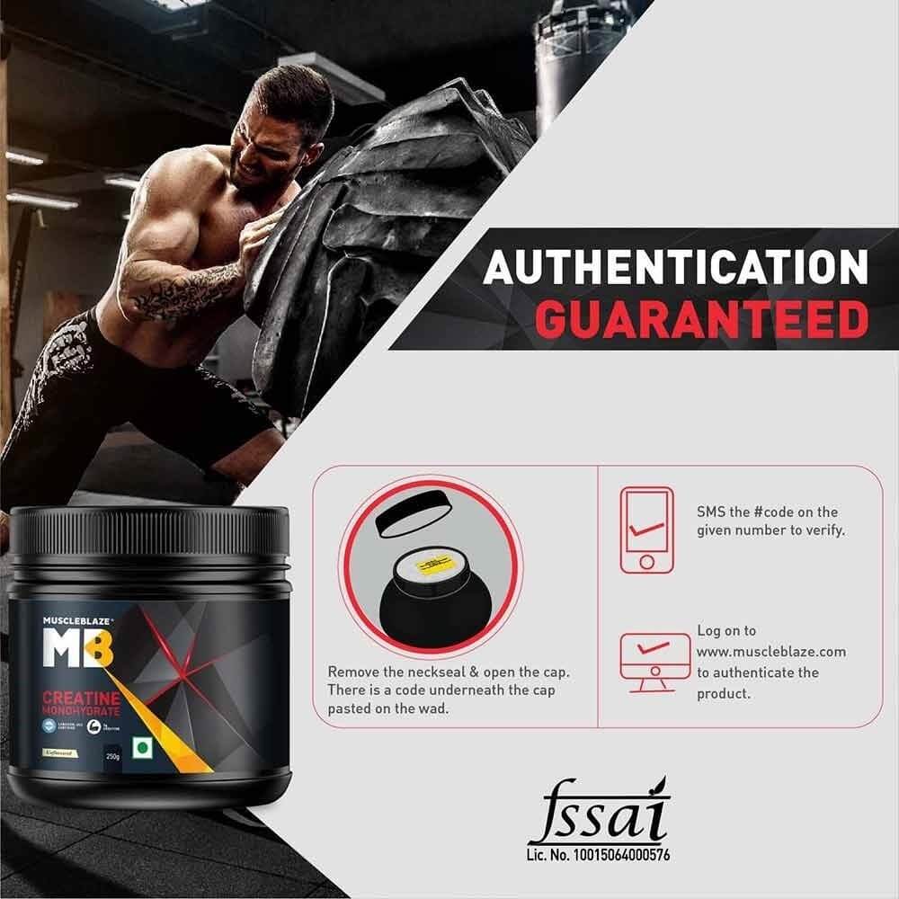 MuscleBlaze Creatine Monohydrate, 250 g