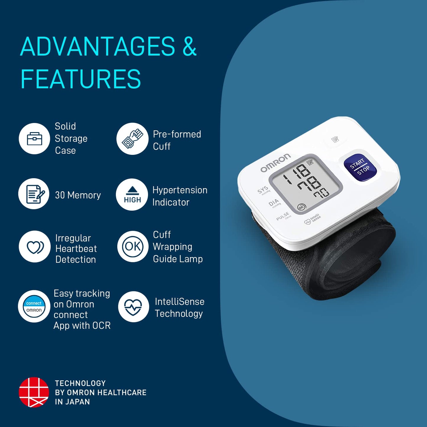 Omron HEM 6161 Fully Automatic Wrist Blood Pressure Monitor
