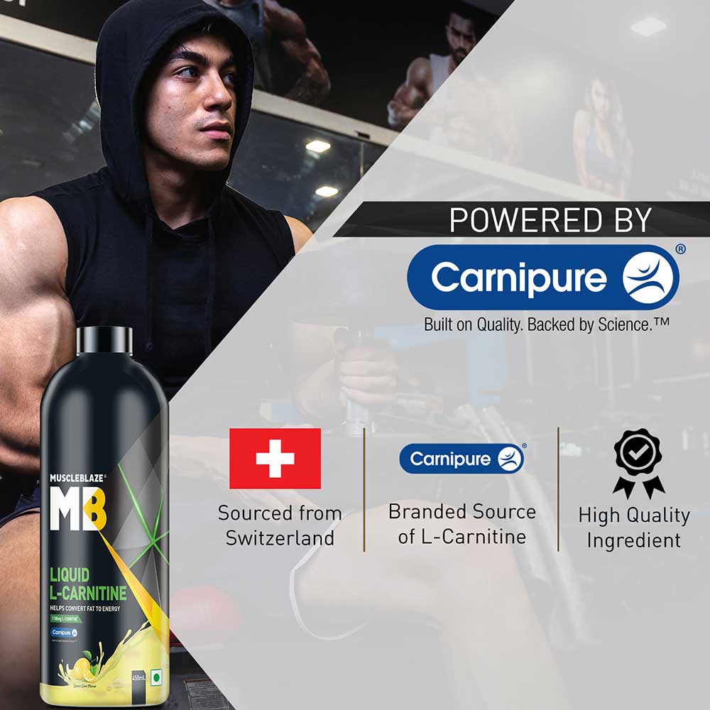MuscleBlaze Liquid L-Carnitine, 450 ml