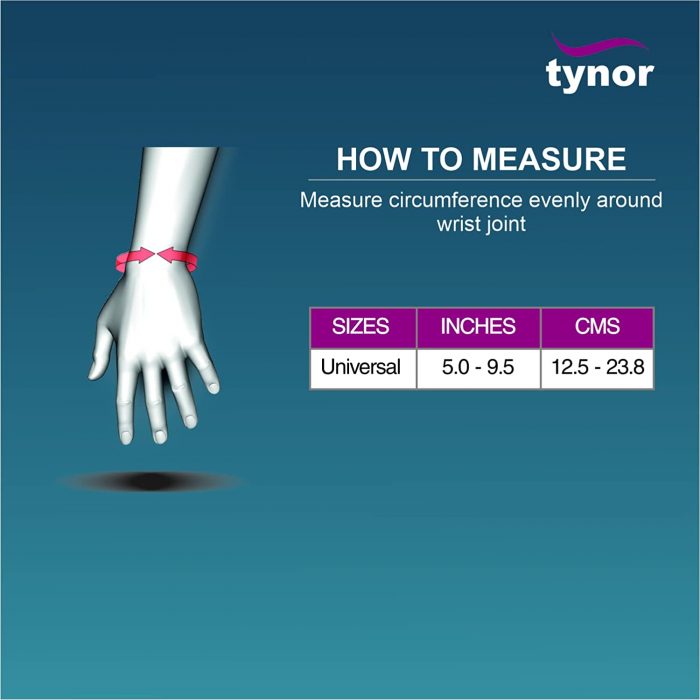 Tynor Wrist Wrap Neoprene, Universal