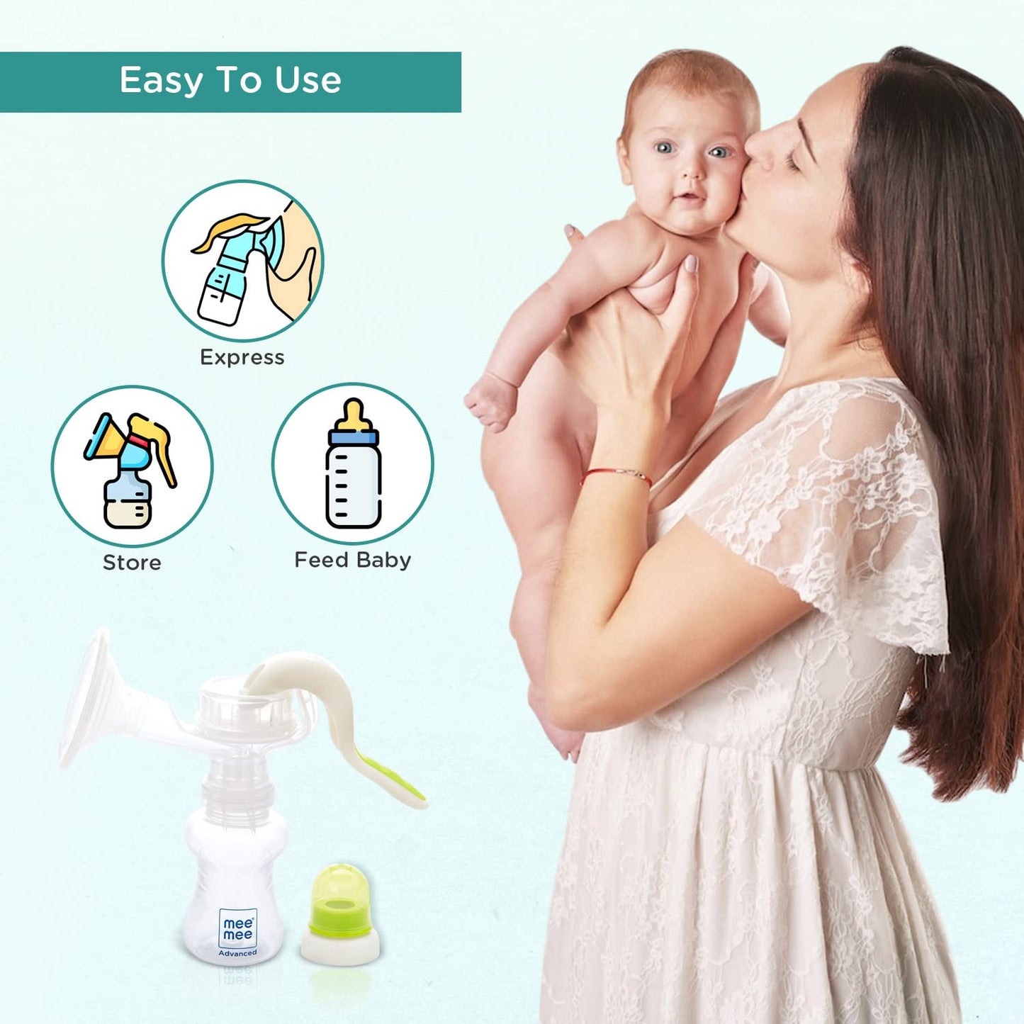 Mee Mee BPA Free Comfort Manual Breast Pump