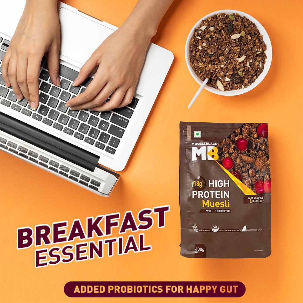 MuscleBlaze High Protein Muesli, 400g
