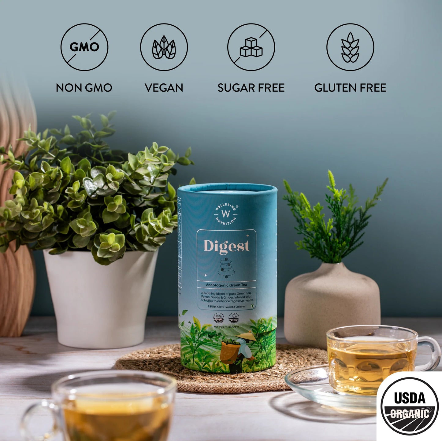 Wellbeing Digest Adaptogenic Green Tea
