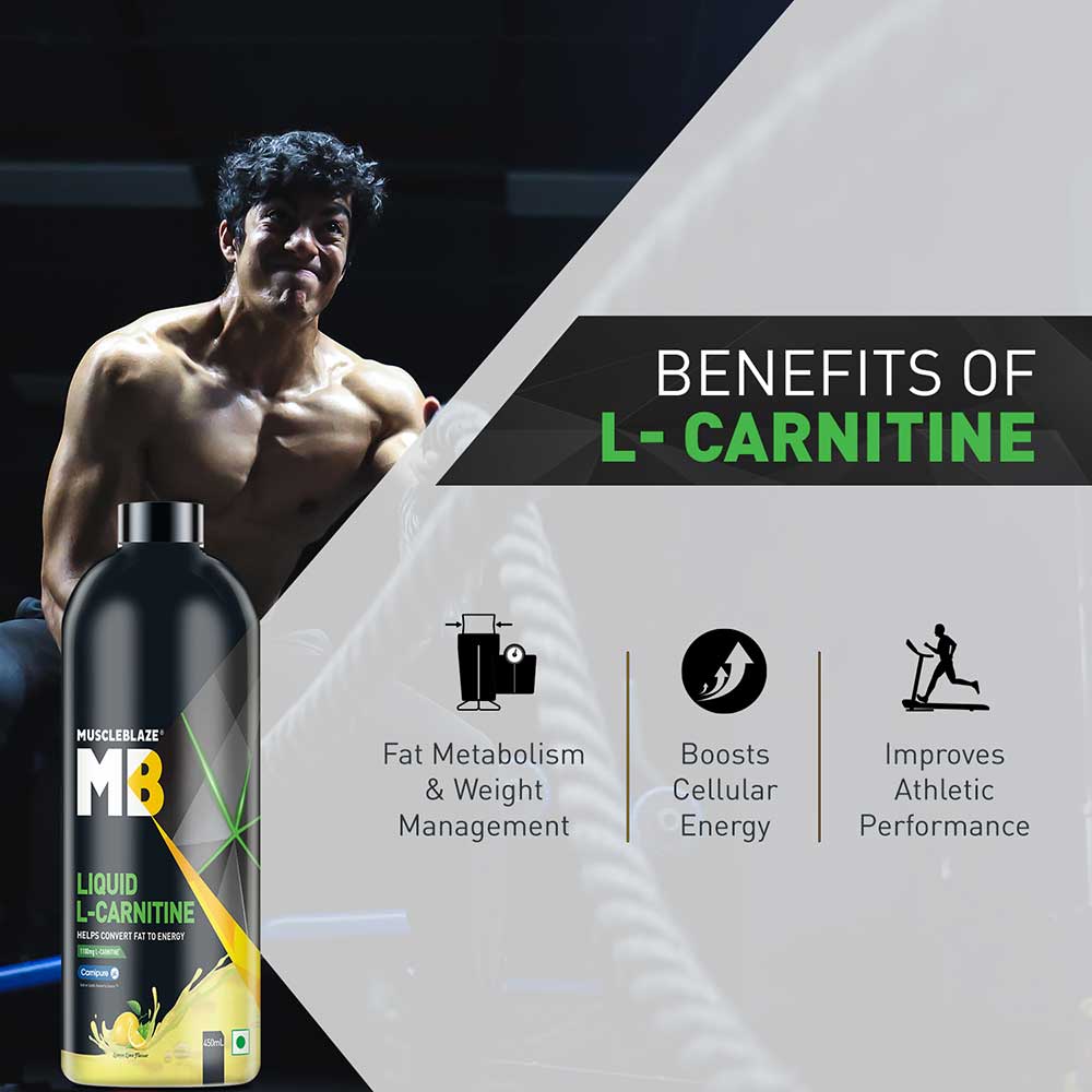 MuscleBlaze Liquid L-Carnitine, 450 ml