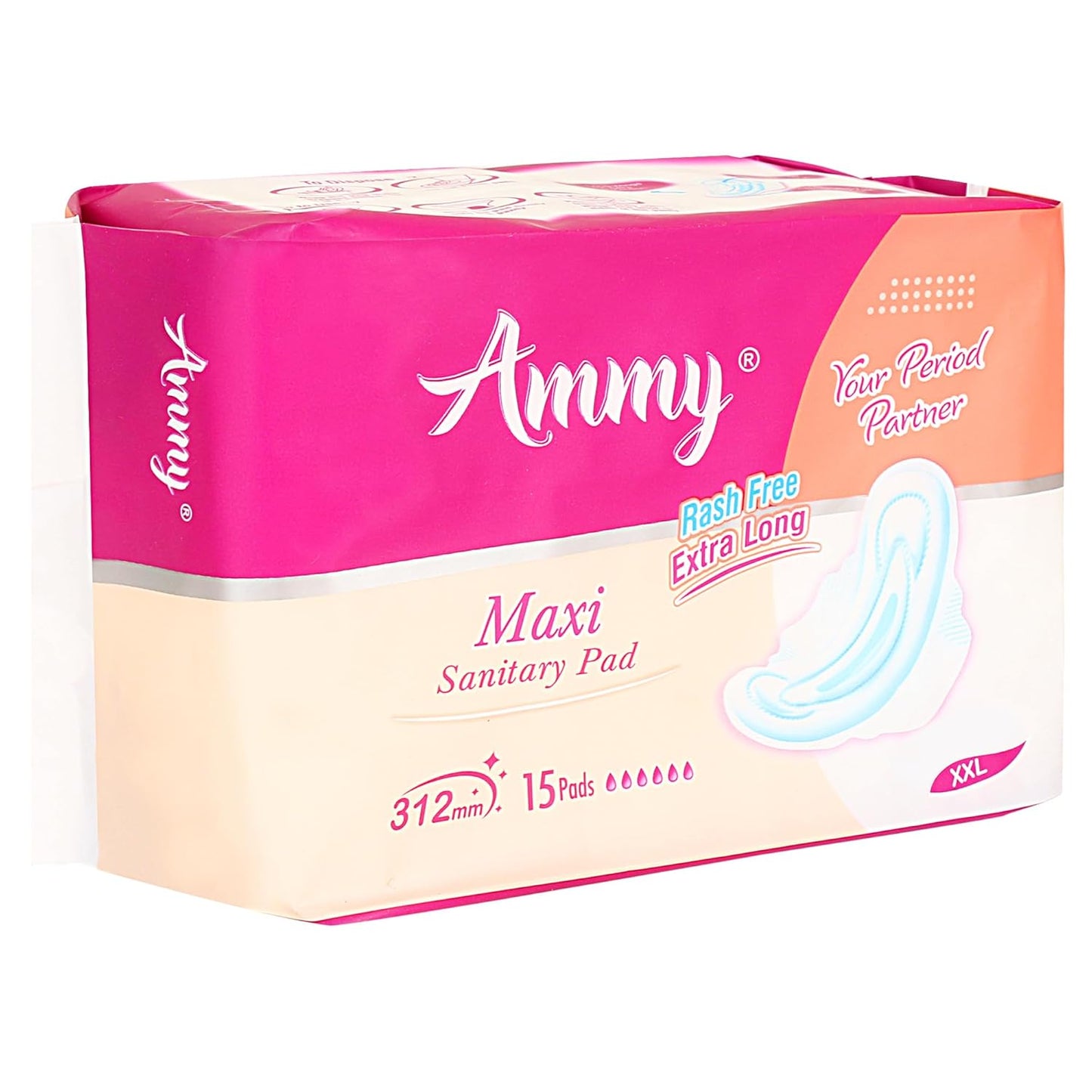 Ammy Maxi Sanitary Napkins with Wings (Pack of 3)