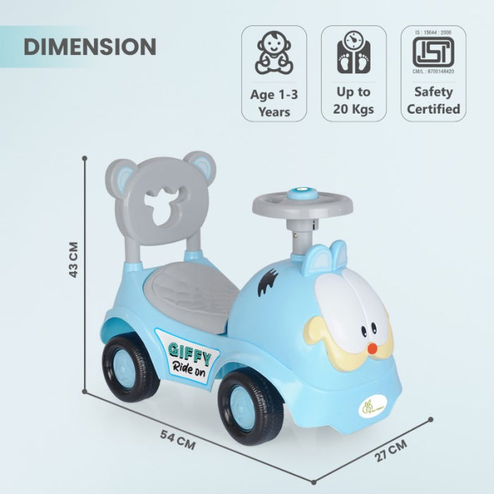 R for Rabbit - Giffy Ride On Car for Kids