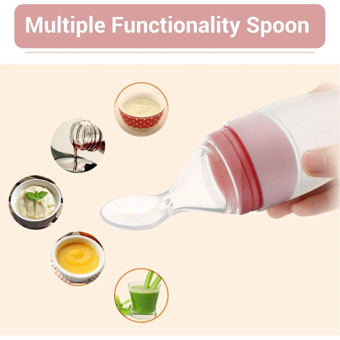 Silicone Feeding Bottle Spoon