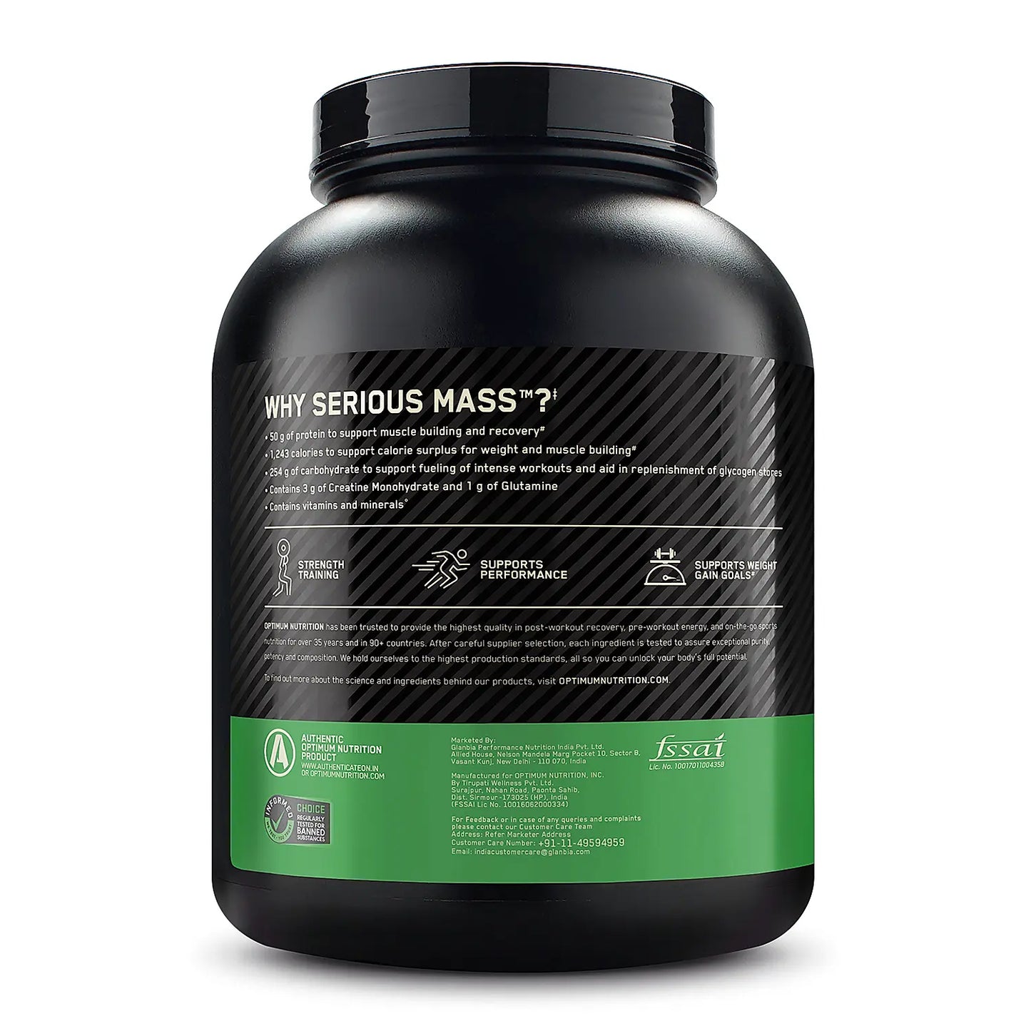 Optimum Nutrition (ON) Serious Mass Weight Gainer - 3KG