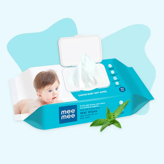 Mee Mee Caring Baby Wet Wipes (72 Wet Wipes)