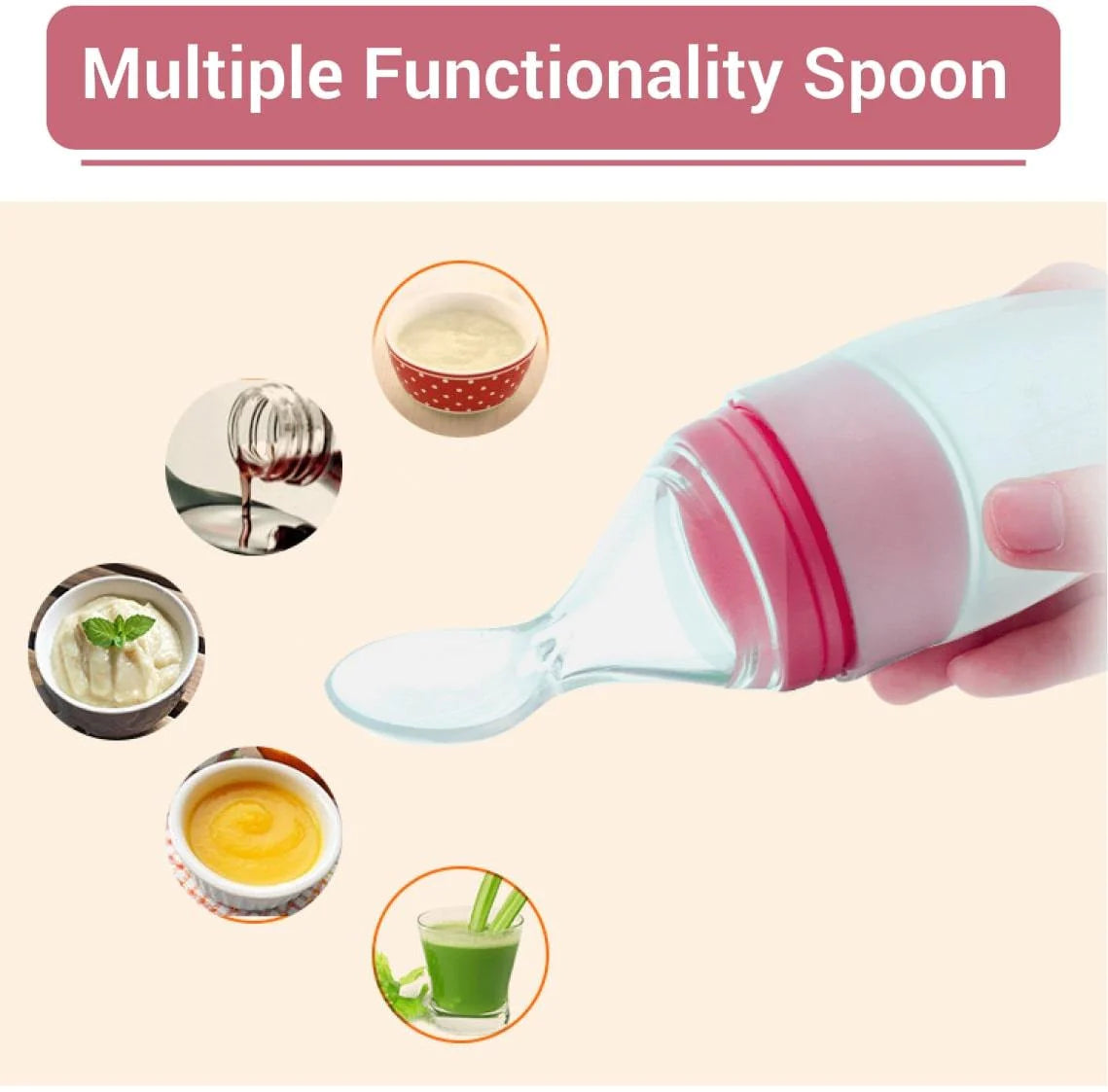 Silicone Feeding Bottle Spoon