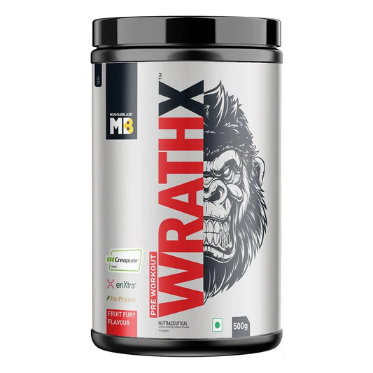 MuscleBlaze Pre Workout WrathX, 500g