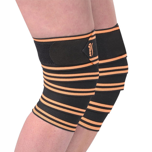 Tynor Weight Lifting Knee Wrap, Universal, Pack of 2