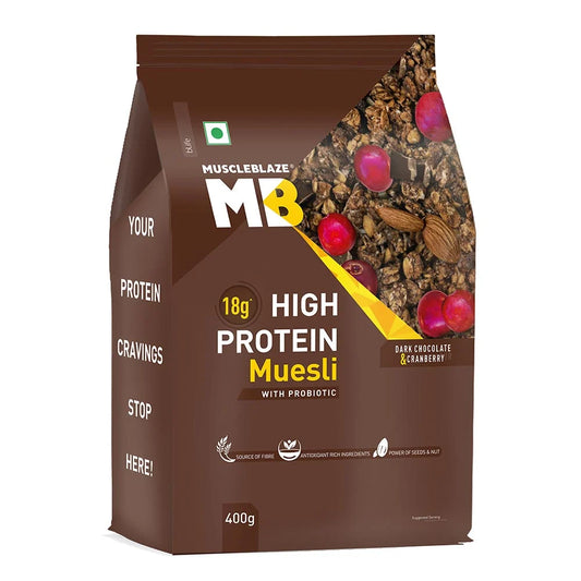 MuscleBlaze High Protein Muesli, 400g