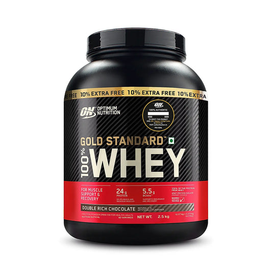 Optimum Nutrition (ON) Gold Standard 100% Whey Protein Powder - 5.5 lbs (2.5Kg)