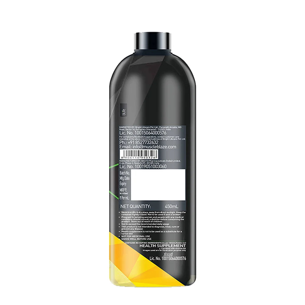 MuscleBlaze Liquid L-Carnitine, 450 ml
