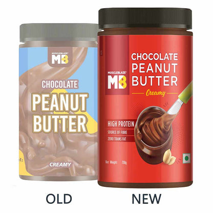 MuscleBlaze Chocolate Peanut Butter, 750 g (Crunchy)