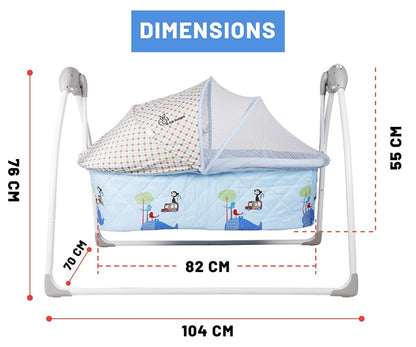 R for Rabbit - Lullabies Cradle - Auto Swing With Remote Control