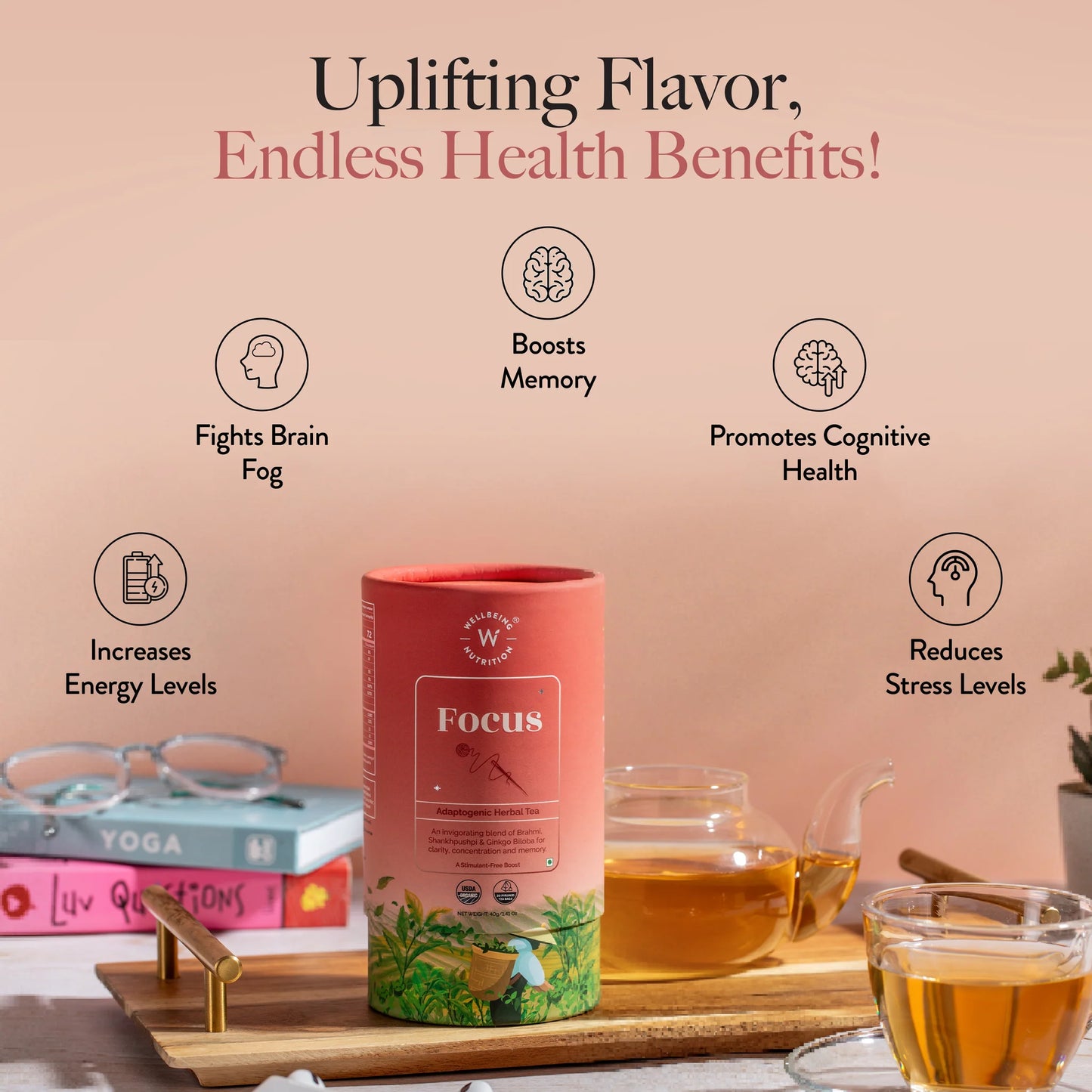 Wellbeing Focus Adaptogenic Herbal Tea