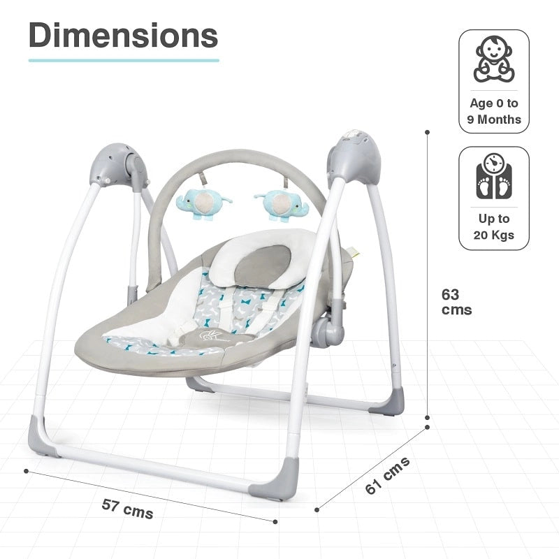 R for Rabbit - Snicker Automatic Baby Swing