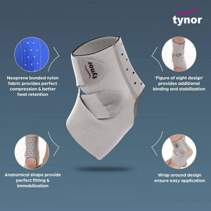 Tynor Ankle Wrap Neoprene