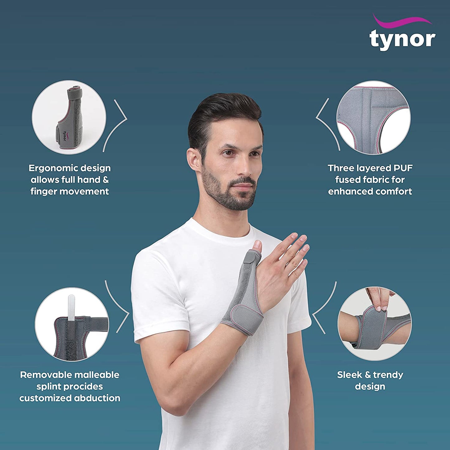 Tynor Thumb Spica Splint, Universal Size