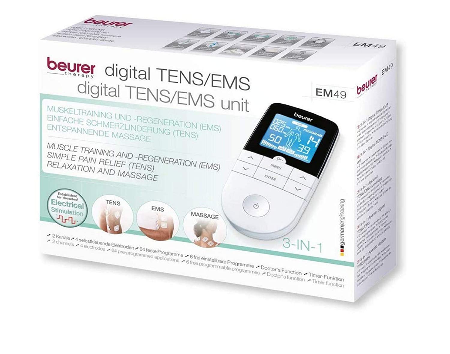 beurer Digital EMS/TENS unit Instructions