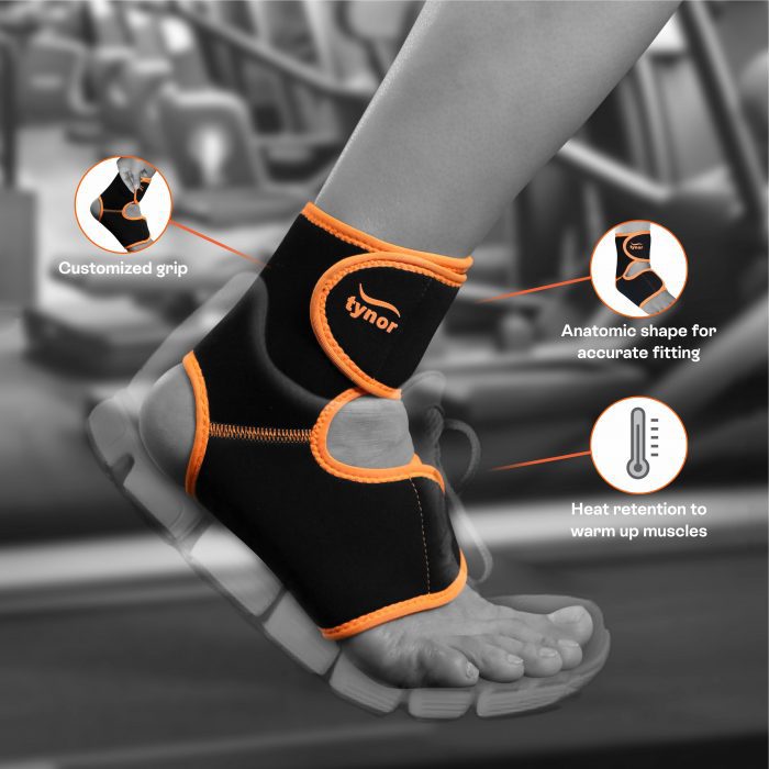 Tynor Ankle Support (Neo), 1 Unit, Universal