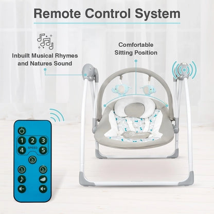 R for Rabbit - Snicker Automatic Baby Swing