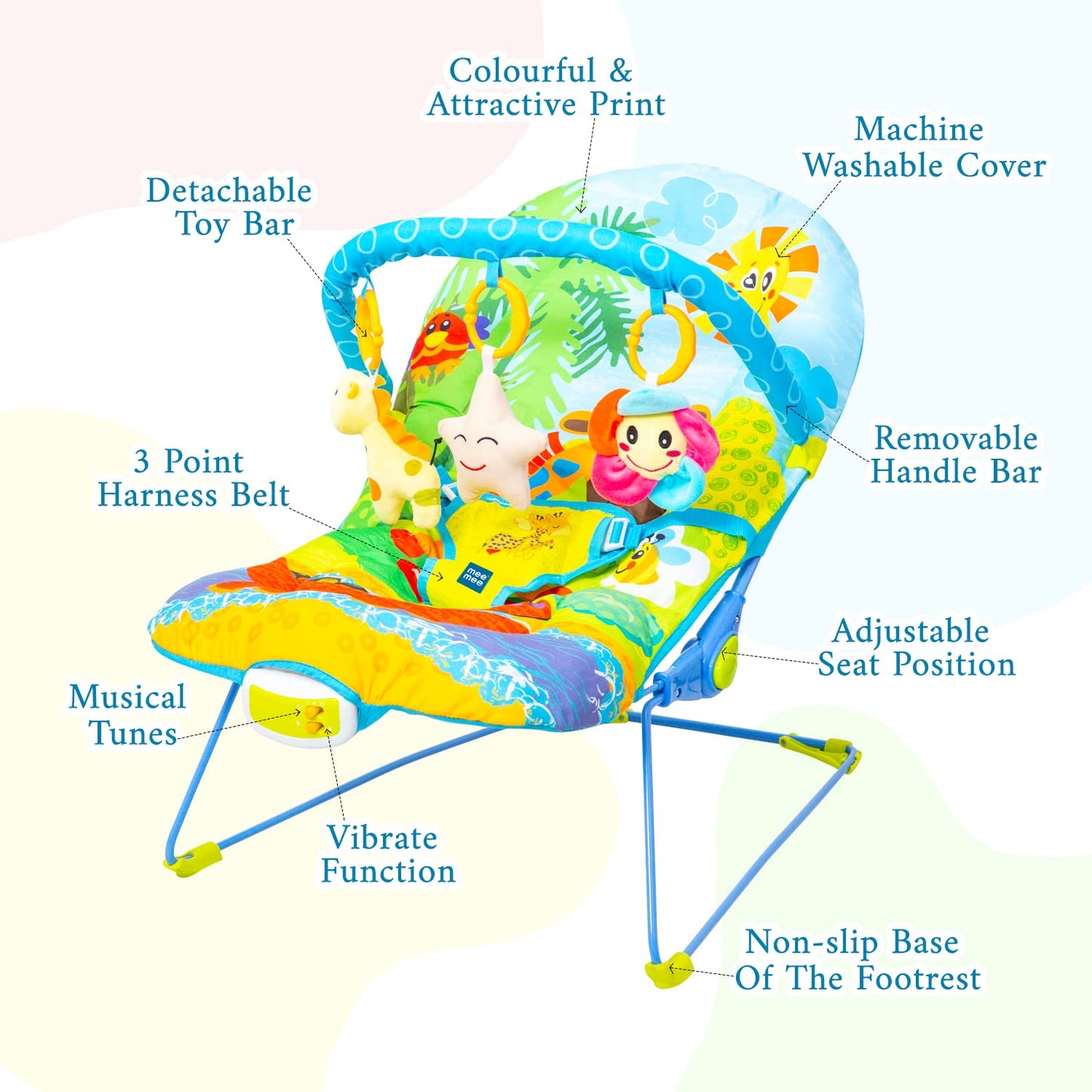 Mee Mee Vibrating & Soothing Baby Bouncer