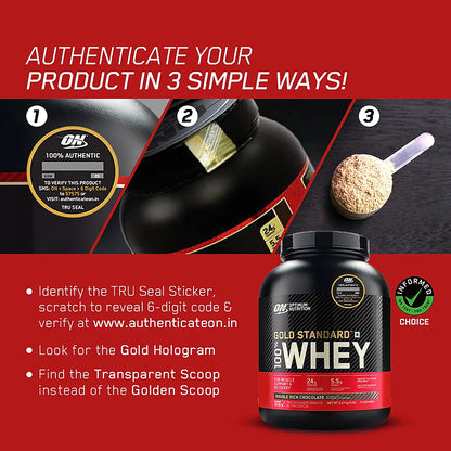 Optimum Nutrition (ON) Gold Standard 100% Whey Protein Powder | 2 lbs (907 g)