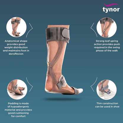 Tynor Foot Drop Splint, With Liner