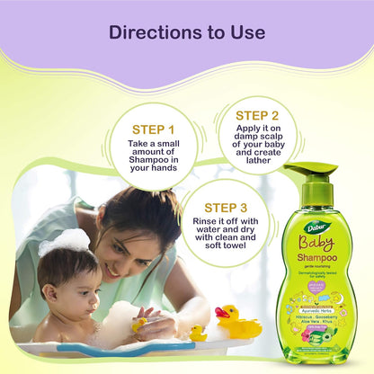 Dabur Baby Shampoo - Pack of 2 (500 ml + 500 ml)